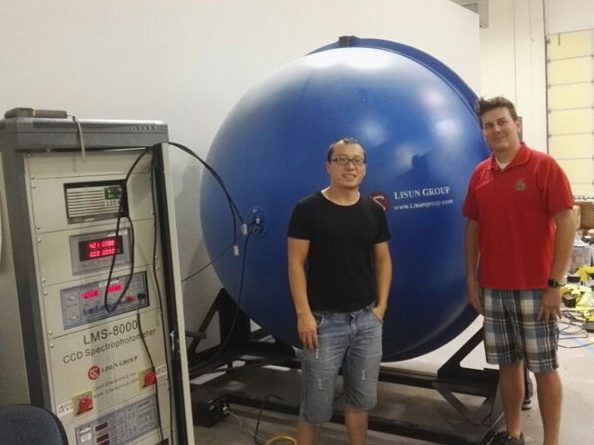 USA – The second stop in United States for LSG-1600 goniophotometer and LPCE-2 spectroradiometer integrating sphere aftersales service