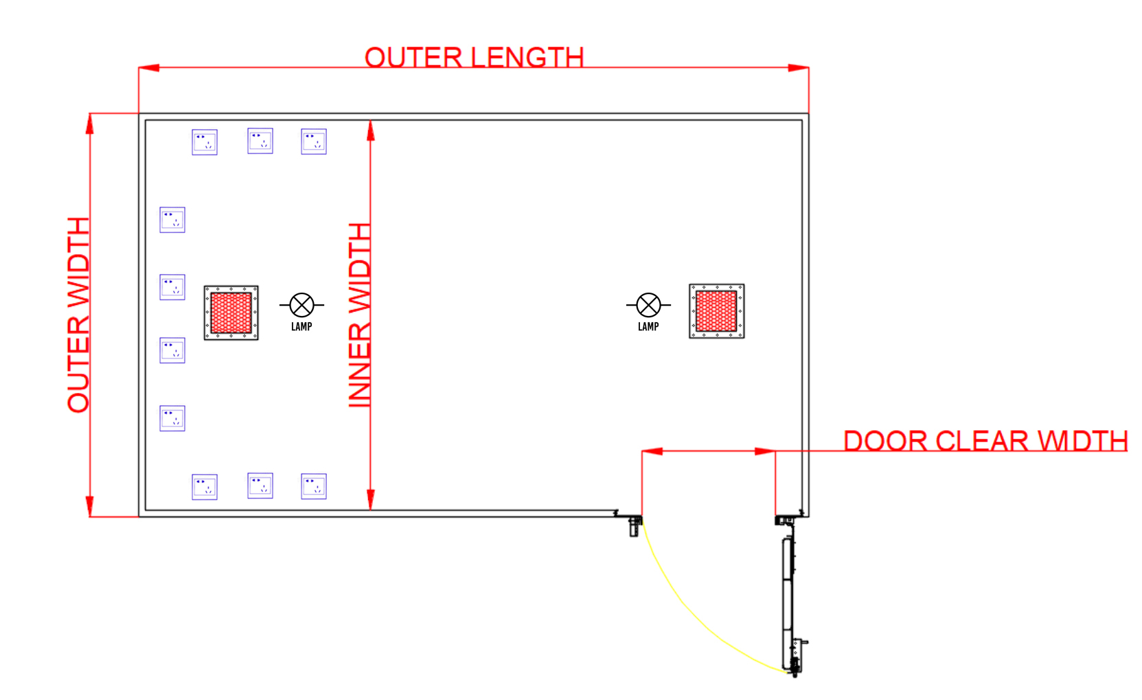 Top View Of SDR Series Electromagnetic Chielding Chamber