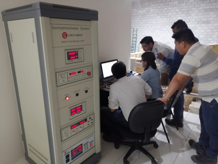 Mexico_LISUN Engineer provides installation and training for customer who purchased LSG-1800BCCD High Precision Rotation Luminaire Goniospectroradiometer(with Space Color Test)