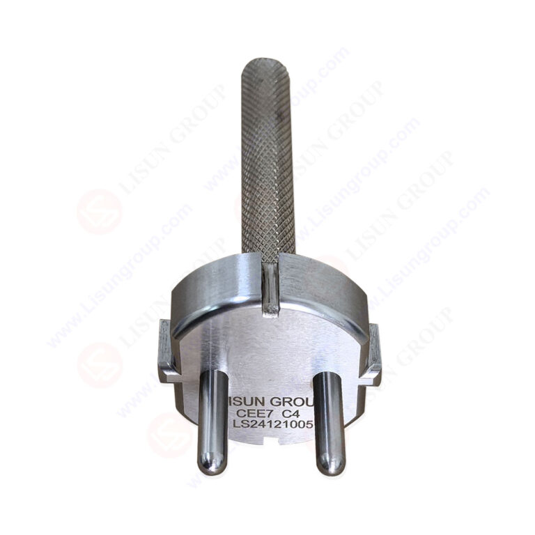CEE 7 Gauge C 4 for Acceptance of Two-pole Plugs with Side Earthing-contacts