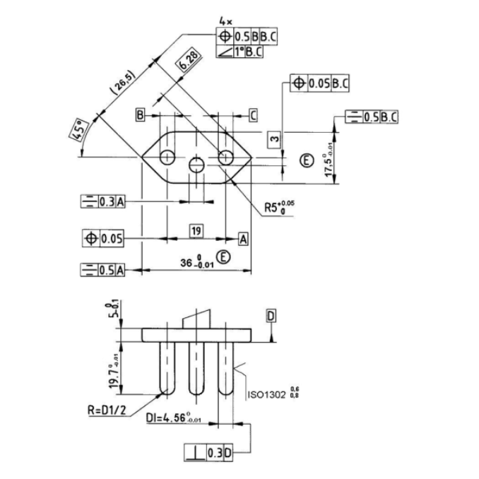 Gauge for Outlets 16A 250V A.C. According to IEC 60906-1 Figure 5A/5B