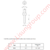 NF C 61-314 Figure C6 Gauge to Check the Maximum Opening of the Standard V Sheet Cell