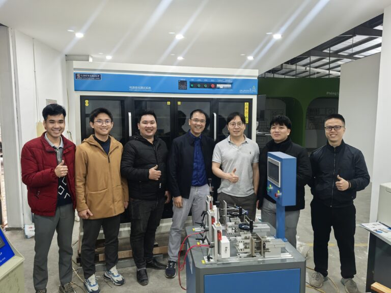 Vietnam – LISUN engineer provide installation and training for the RoHS tester and LED driver aging rack
