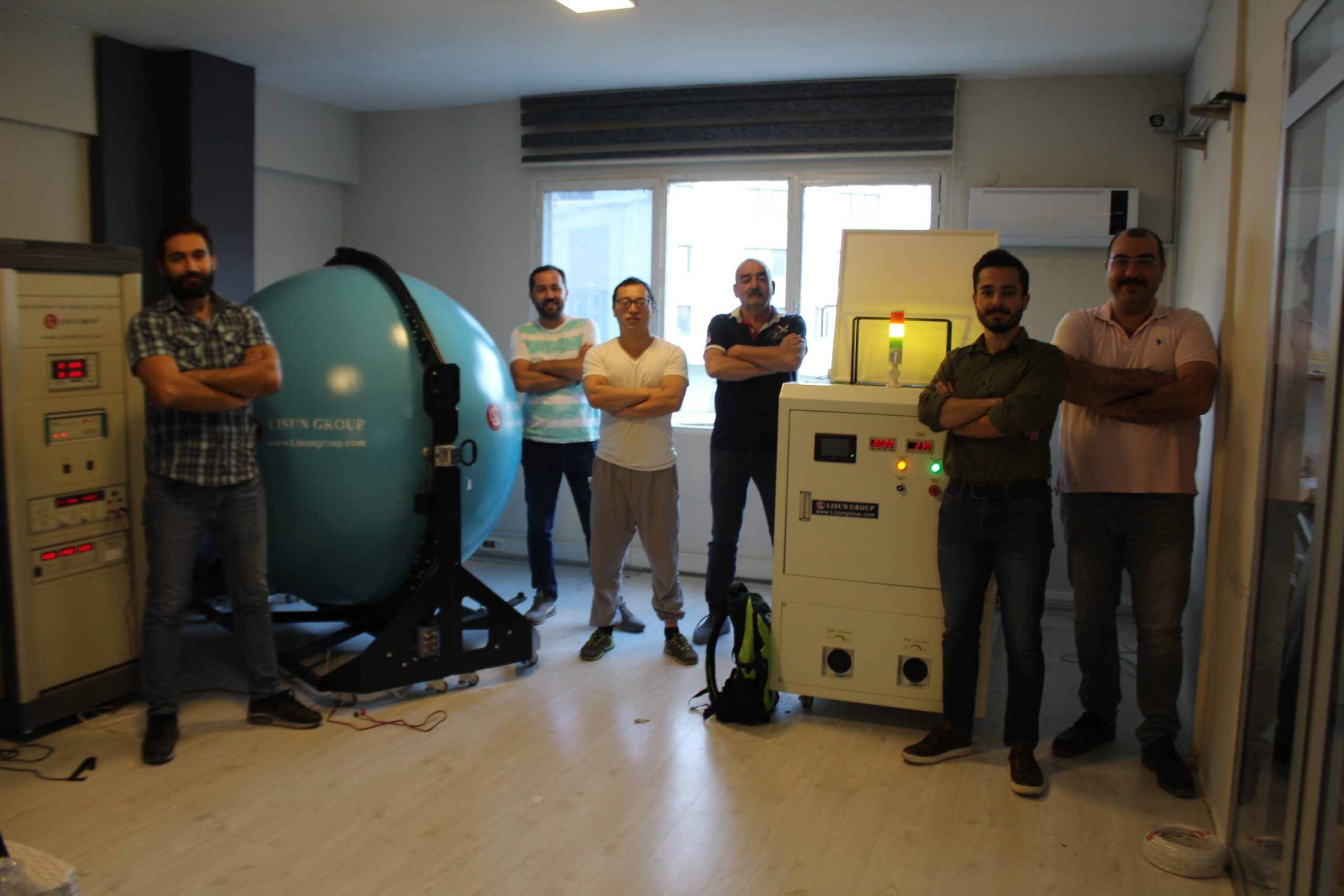 Turkey – LISUN engineer provide installation and training for High Precision Spectroradiometer Integrating Sphere System and LED Aging and Life Test Rack